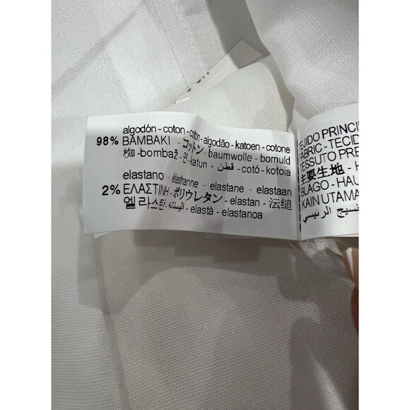 Zara strapless bow top in black and white in women size large 9003/420 - Picture 14 of 16